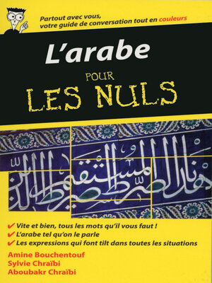 cover image of L'arabe--Guide de conversation pour les Nuls, 2ème édition